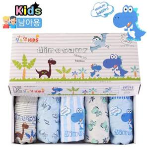 [아동팬티] 아놀도 공룡친구들 남삼각 5매/남아팬티/유아팬티