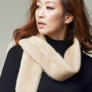 [레더프로스트] SLA003G 뉴에이지 천연 스킨밍크목도리