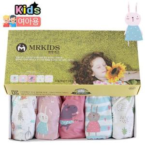 [아동팬티]  물랑키즈 슈가 여삼각 5매/여아팬티/키즈팬티