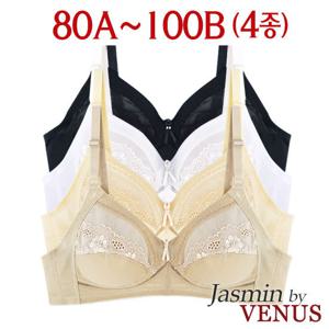 [비너스/자스민]편안한 매쉬망 노와이어 마담브라4종(VS4A)A/B컵