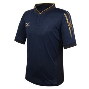 미즈노 P2MA7K0314 버튼 축구 유니폼 반팔 티셔츠