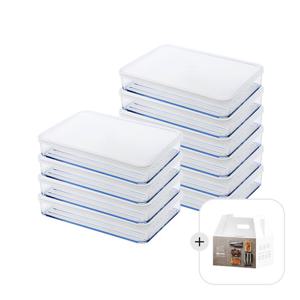 실리쿡 프리미엄납작이선물세트(납작2호(반투명) 10개)