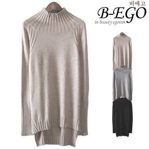 [비에고]Y725_박시언발 반폴라 롱니트