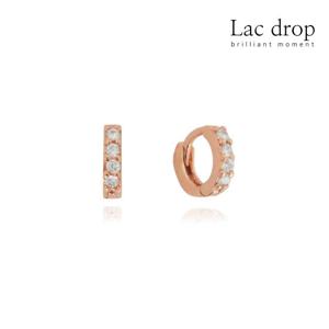 [라끄드롭] 졸리 큐빅 실버링귀걸이 OYSE19D107