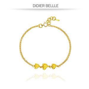 디디에벨라 한돈 순금 큐피트 하트 팔찌 3.75g