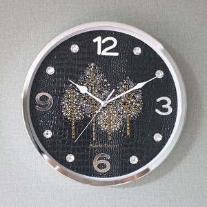 골드우드 무소음 벽시계 (블랙)