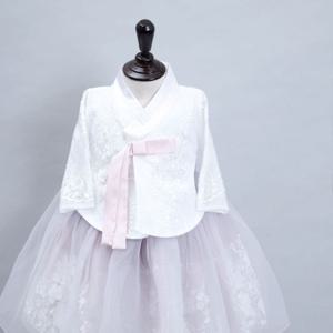 한설한복 1281.C 느낌아는 세련된 여아 레이스한복