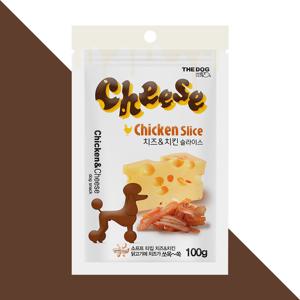 [더독] 치킨 치즈 슬라이스 100g
