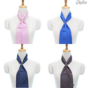 [블루피오레] 샤도우 도트 롱타이 스카프 AF3622