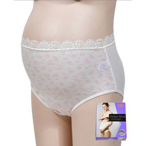 트라이 면100% 골지면 임산부용 팬티 레이스 밴드  4