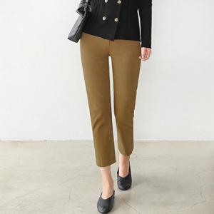 [헤이올리] 면스판 뒷반밴딩 일자 팬츠 PH5002