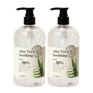 (1+ 1)푸드어홀릭 알로에베라 수딩젤 500ml /펌프형 병풀추출물함유 진정 수딩겔 수분크림
