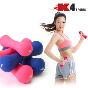 K4 네오프렌아령(K4-61) 다이어트미용아령 덤벨2kg