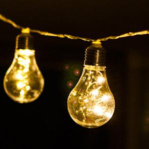 크리스마스 에디슨 전구 LED 75P 6cm 드럼 투명선 3컬러 줄 조명 캠핑 카페 펜션 장식 소품 파티