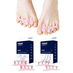 디스크랩 실리콘 발가락 교정기 실내용+외출용 세트 발가락링