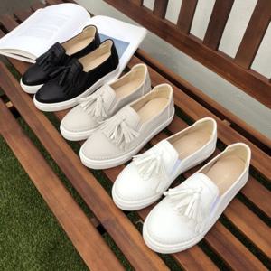 [바닐라슈] 보카니 탯슬 스티치 키높이 슬립온 스니커즈(3.5cm)