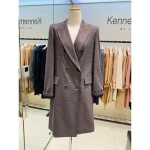 [케네스레이디]투버튼체크롱핏자켓 EGLJJJ99