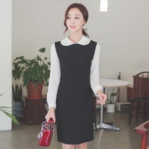 오드 DRK476 타이디 레이어드 H라인 원피스