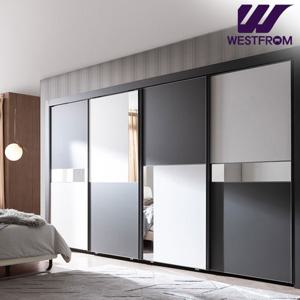 웨스트프롬 시그니쳐 No.84 체크 패턴 슬라이딩 붙박이장 270cm