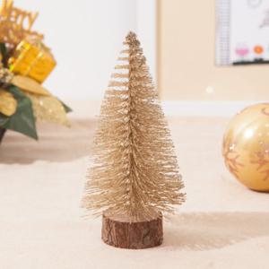 크리스마스트리 글리터 미니트리 샴페인 솔트리 15cm 소형 테이블 탁상용 장식 데코 소품