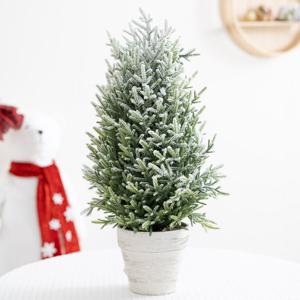 크리스마스트리 스노우 미니트리 화분 고급 스푸스트리 60cm 소형 테이블 탁상용 데코 소품 용품