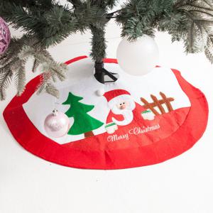 크리스마스 트리 하단 다리 스커트 커버 덮개 레드 45cm (90cm 용) 장식 소품 용품 데코 꾸미기