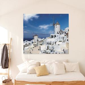 상상후 지중해 패브릭포스터 150x130cm 가리개 커튼 풍경