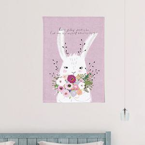 상상후 피카부애니멀 래빗 패브릭포스터 50x70cm 가리개 침실 거실 캐릭터