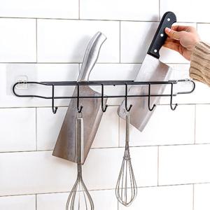 매직접착 칼꽂이 겸용 주방정리대 / 주방수납 싱크대정리 키친툴