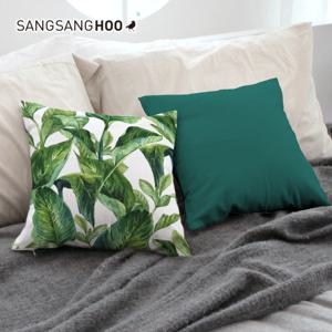 상상후 열대식물 쿠션커버 45x45cm 열대 트로피칼가든