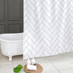 상상후 욕실리모델링 샤워커텐 가리개 헤링본 (180x180cm)