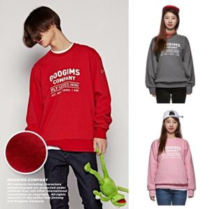 [구김스]구김스 1220_ 플라이 오버핏 기모 맨투맨