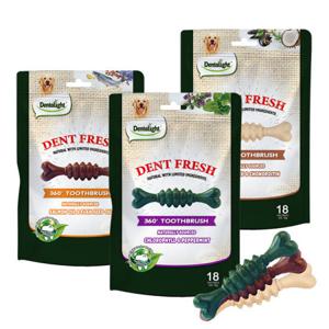 [덴탈라이트] 덴탈프레쉬 360도 - 3종(150gx3개입) 강아지간식