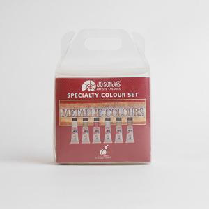 [조선자/조소냐]아크릴과슈물감세트20mlx6색(금속)