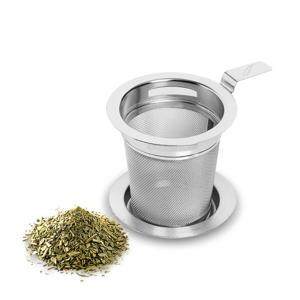 고원 손잡이 티스트레이너 75mm 차거름망 티인퓨저 (받침포함)