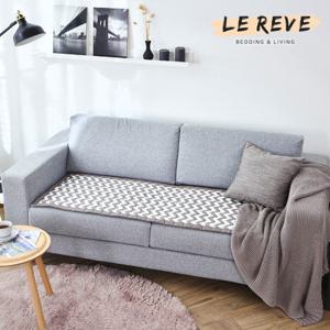 [르헤브] 지그재그 순면 쇼파패드 2인용