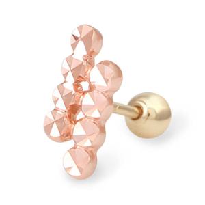 [미니아트] 14K 로즈골드 스틱 피어싱 금 귀걸이 TR235