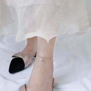 에르모사제이 a006 은발찌(실버 925 발찌 체인 뱀줄 두줄 엔틱)