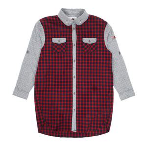 [ASK 주니어]여아 소매배색 CHECK원피스(JU3MOP701FL/레드)