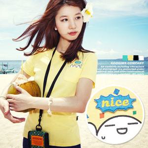 [구김스]구김스 0117 _ 포켓 꽃가루 반팔 티셔츠