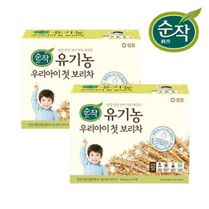 순작 유기농 우리아이 첫 보리차 160g X 2박스