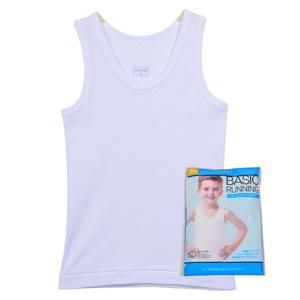 [Sogot][트라이][소]런닝2]부드러운 면 백색무지 남아동런닝