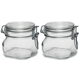 보르미올리 유리 피도병 500ml 투명 2개세트