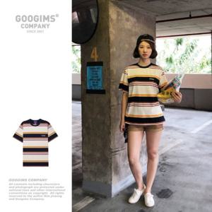 [구김스]구김스 0716_INY 스트라이프 반팔티셔츠 (G18MMRT308)