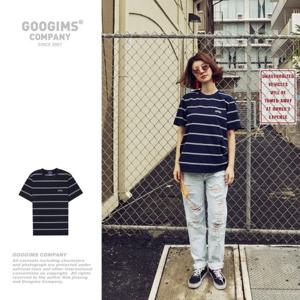 [구김스]구김스 0713_NIV 스트라이프 반팔티셔츠