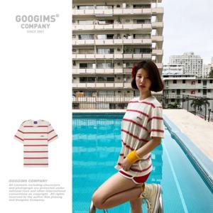 [구김스]구김스 0702_IRD 스트라이프 반팔티셔츠