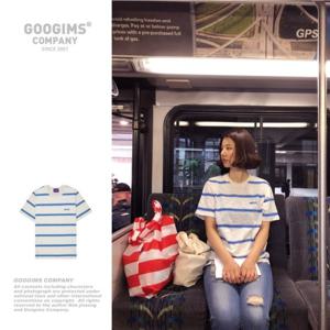 [구김스]구김스 0703_IBL 스트라이프 반팔티셔츠 (G18MMRT301)