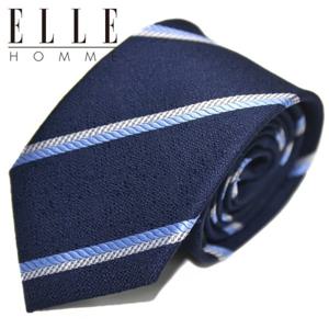 [엘르옴므][ELLE HOMME] 엘르옴므 실크넥타이 - 마라카스 네이비