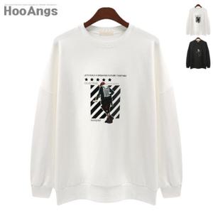 [후앙스] 오버핏 빨간모자나염 맨투맨 티셔츠 EYRT8884