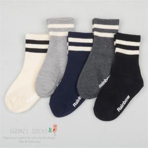 [꼼지]G두줄 발목골지(5족) 양말세트/유아양말